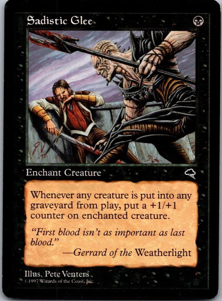 Sadistic Glee C TMP #153 LP MTG Magic