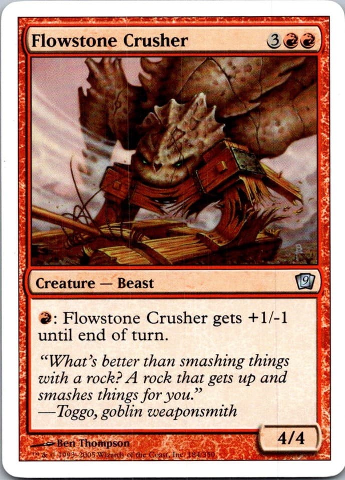 Flowstone Crusher U 9ED #184 LP MTG Magic