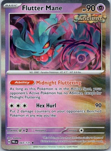 Flutter Mane (Poke Ball Pattern) Rare SV: Prismatic Evolutions 043/131 NM