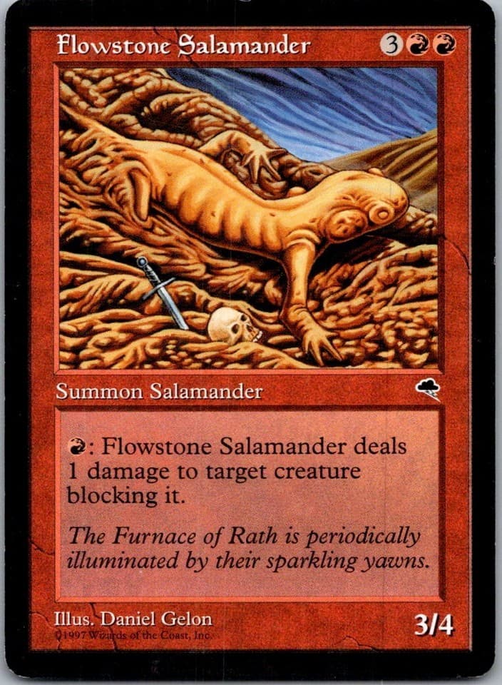 Flowstone Salamander U TMP #175 NM MTG Magic