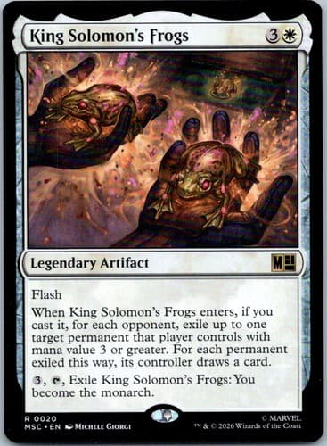 King Solomon's Frogs R Commander: Marvel Super Heroes 20 NM