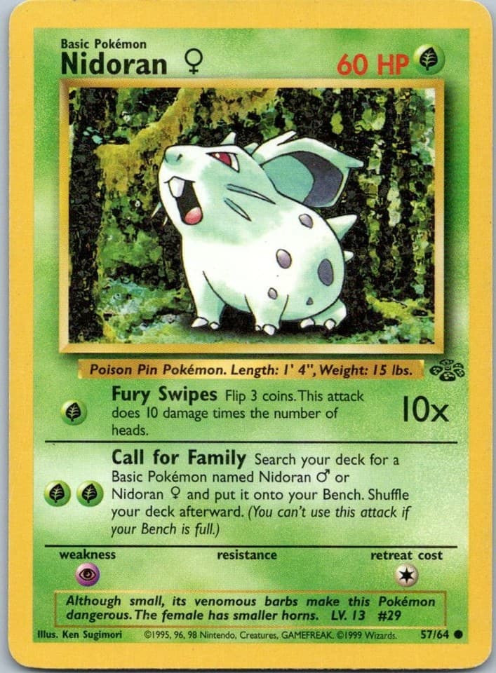 Nidoran F Common Legendary Collection 082/110 NM