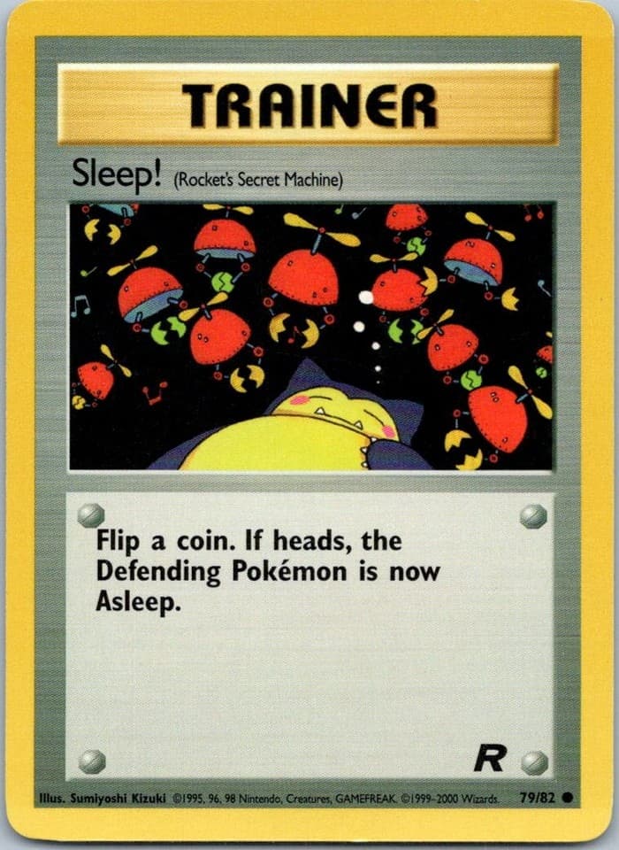 Sleep! (Rocket's Secret Machine) Common Team Rocket 79/82 NM