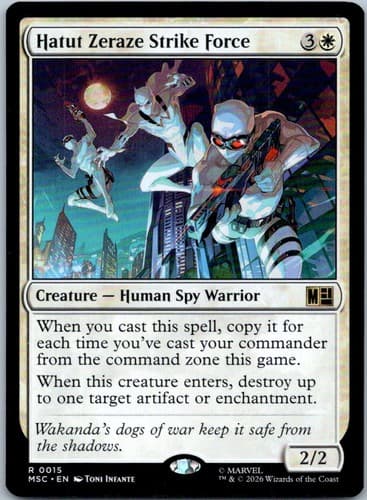 Hatut Zeraze Strike Force R Commander: Marvel Super Heroes 15 NM