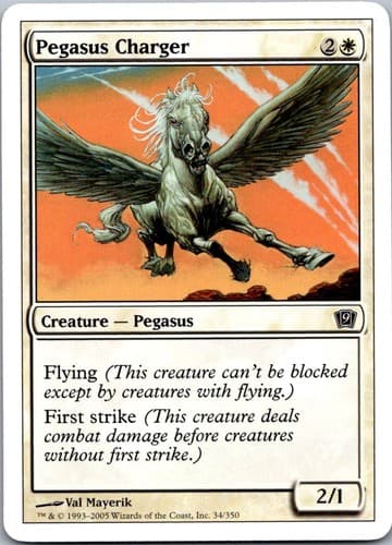 Pegasus Charger C 9ED #34 NM MTG Magic