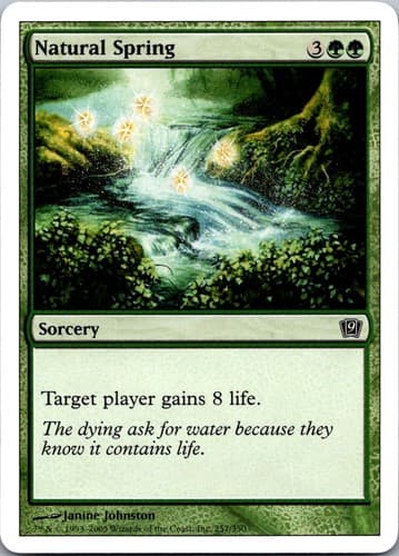 Natural Spring C 9ED #257 NM MTG Magic