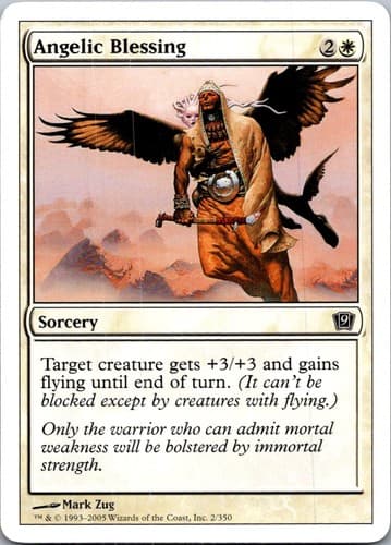 Angelic Blessing C 9ED #2 LP MTG Magic