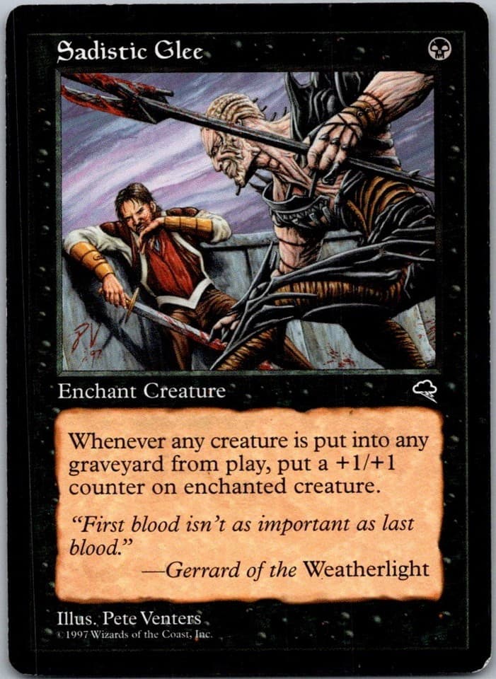 Sadistic Glee C TMP #153 LP MTG Magic