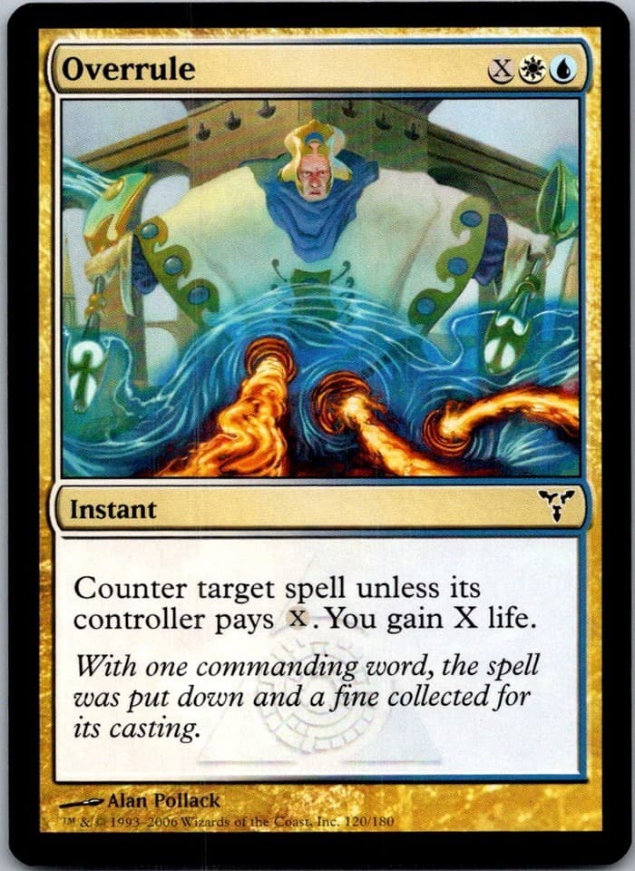 Overrule C DIS #120 LP MTG Magic