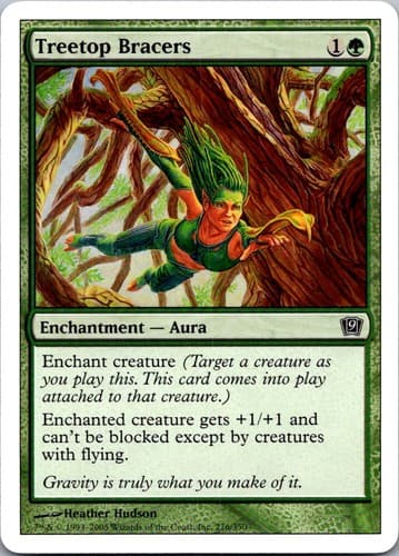 Treetop Bracers C 9ED #276 NM MTG Magic