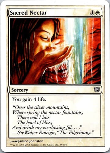 Sacred Nectar C 9ED #38 NM MTG Magic