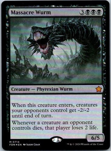 Massacre Wurm () M Foundations 714 NM