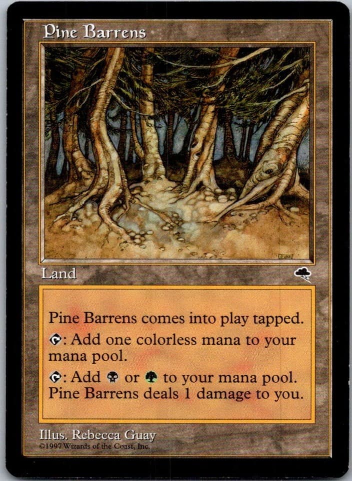 Pine Barrens R TMP #321 NM MTG Magic