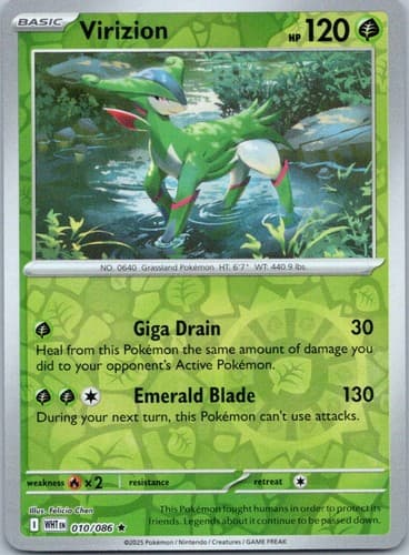 Virizion Rare SV: White Flare 010/086 NM