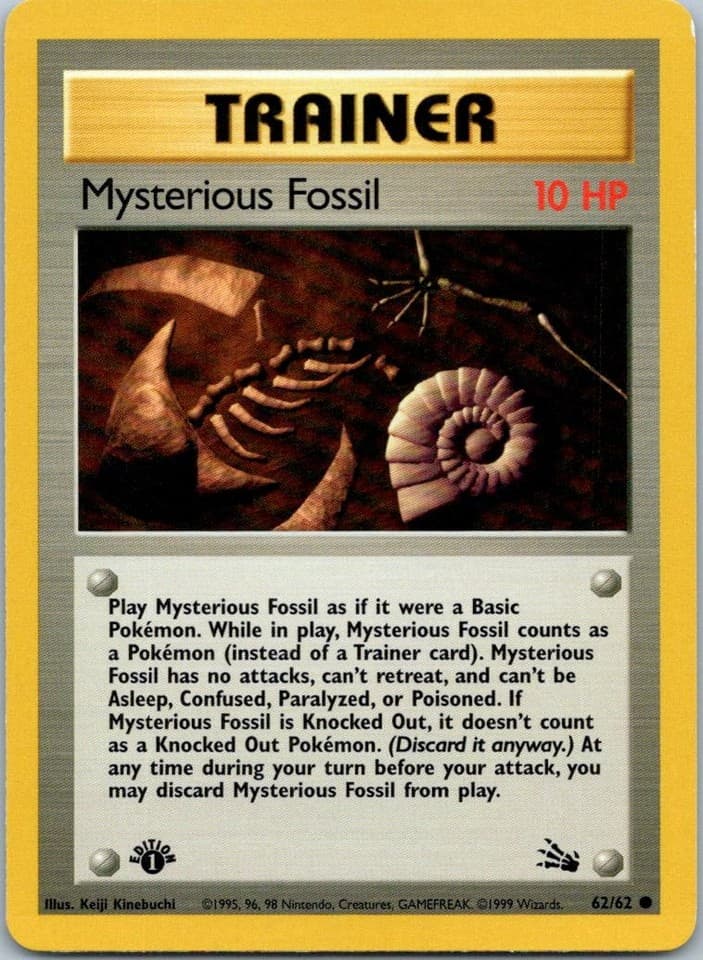 Mysterious Fossil Common Fossil 62/62 NM