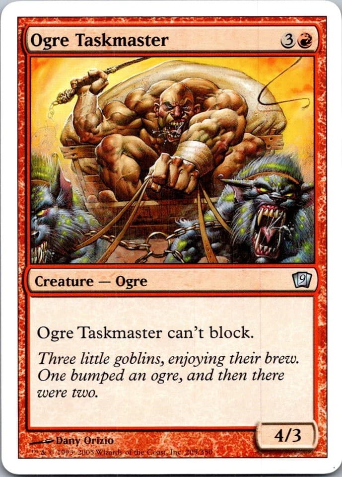 Ogre Taskmaster U 9ED #205 LP MTG Magic