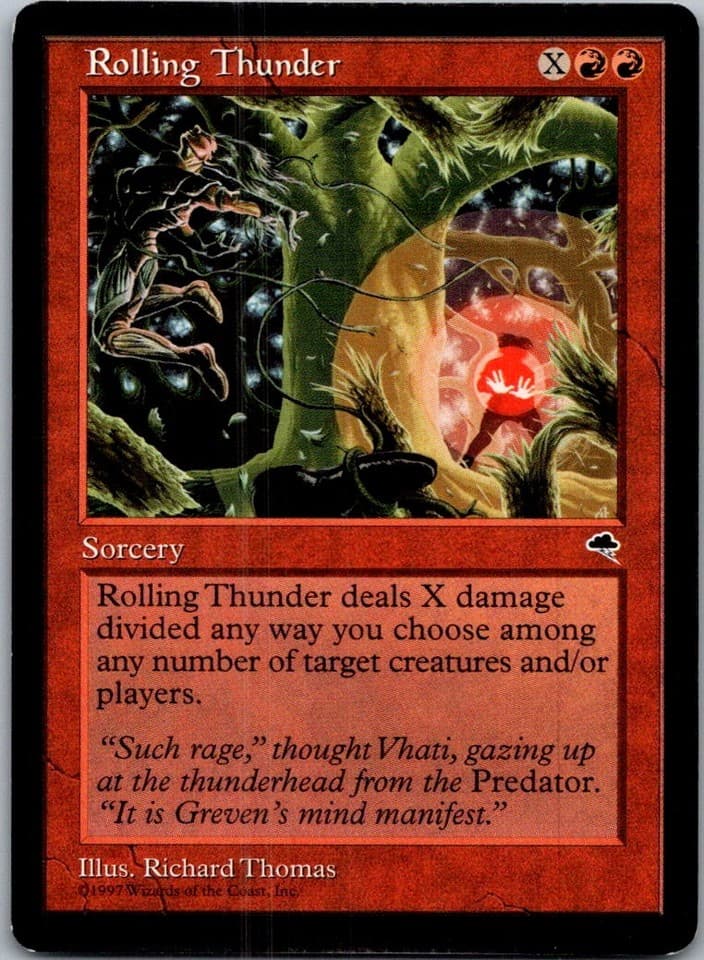 Rolling Thunder C TMP #198 LP MTG Magic