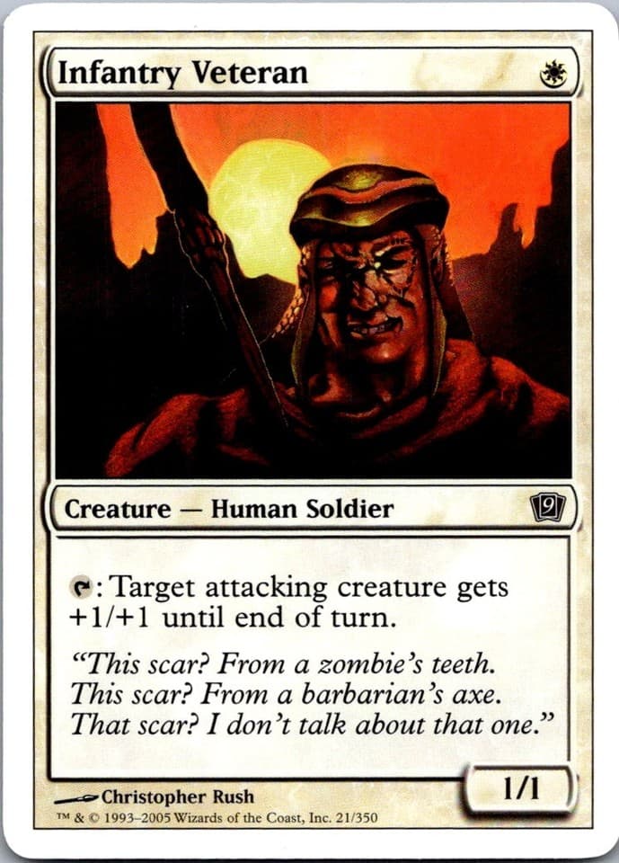 Infantry Veteran C M11 #18 NM MTG Magic