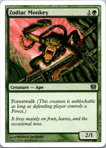 Zodiac Monkey C 9ED # NM MTG Magic