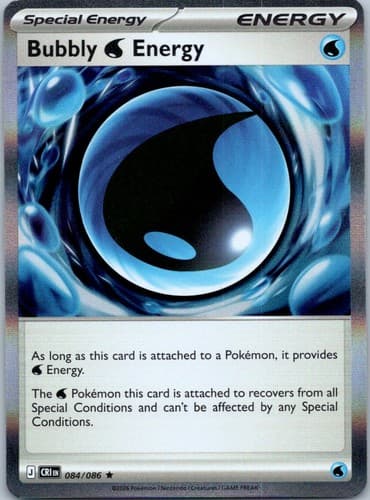 Bubbly W Energy Rare ME04: Chaos Rising 084/086 NM