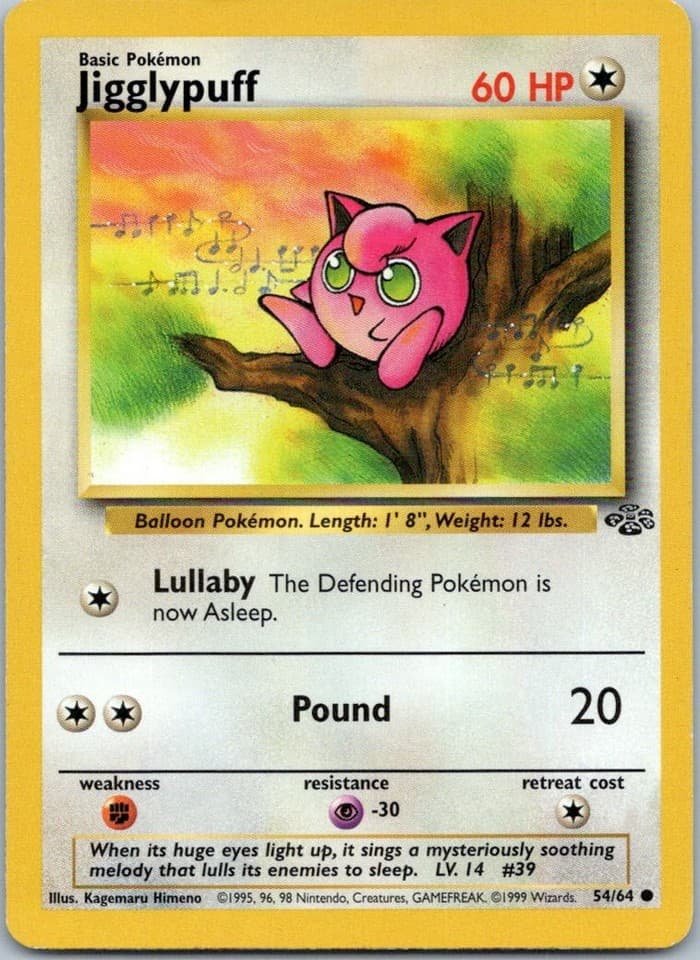 Jigglypuff Common Base Set 2 077/130 NM
