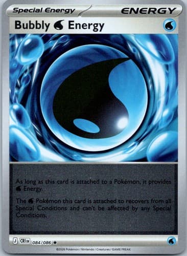 Bubbly W Energy Rare ME04: Chaos Rising 084/086 NM