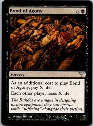 Bond of Agony U DIS #38 LP MTG Magic