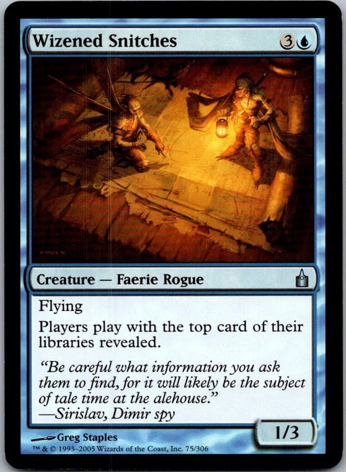 Wizened Snitches U RAV #75 LP MTG Magic