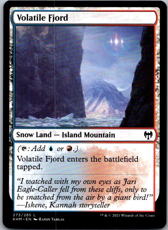 Volatile Fjord L KHM #273 NM MTG Magic