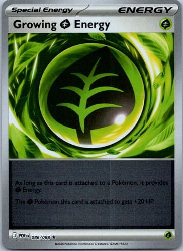 Growing Grass Energy Rare ME03: Perfect Order 086/088 NM