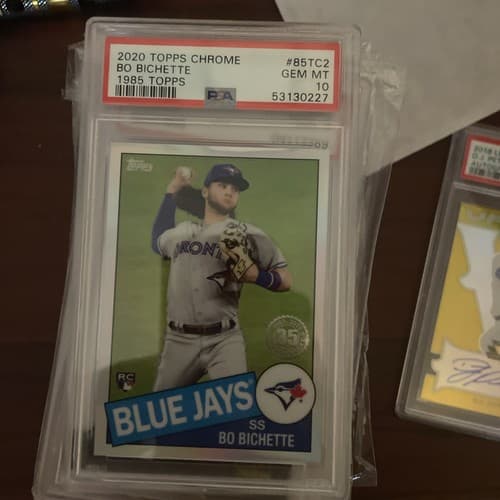 PSA 10 2020 Topps Chrome 1985 Refractor #85TC2 Bo Bichette Blue Jays RC Rookie