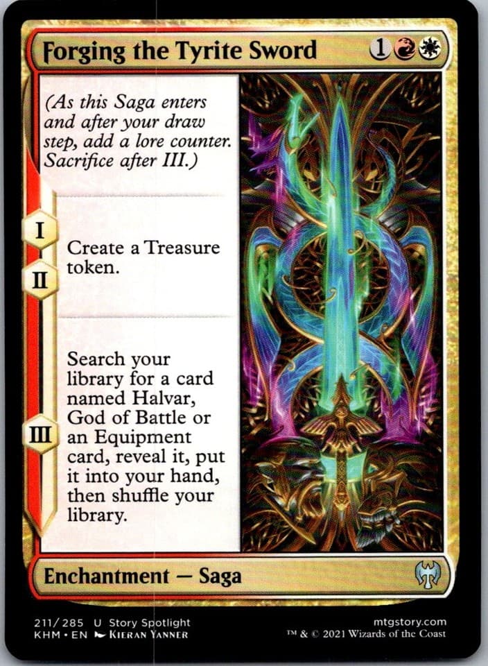 Forging the Tyrite Sword U LIST #211/285 NM MTG Magic