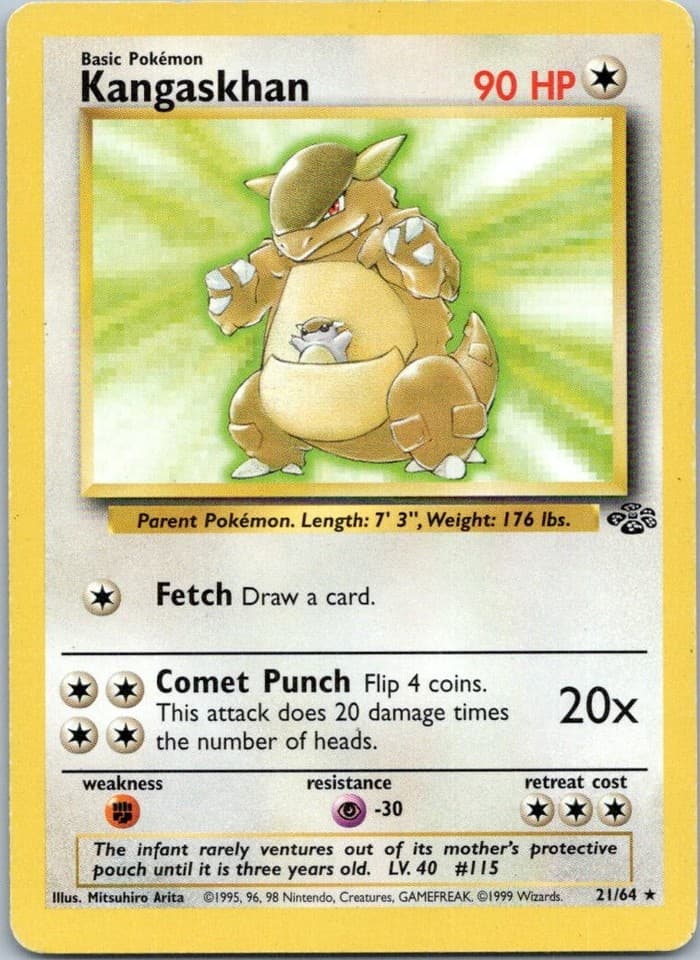 Kangaskhan Rare Base Set 2 026/130 NM
