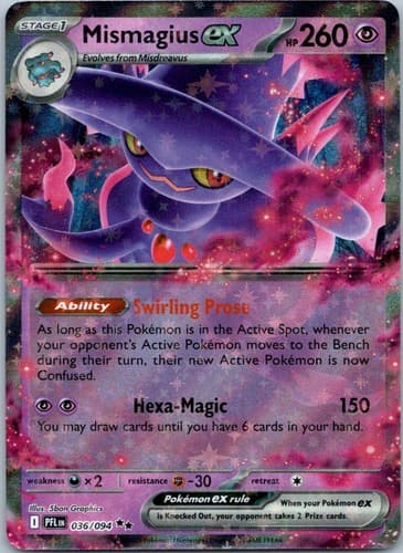 Mismagius ex Double Rare ME02: Phantasmal Flames 036/094 NM