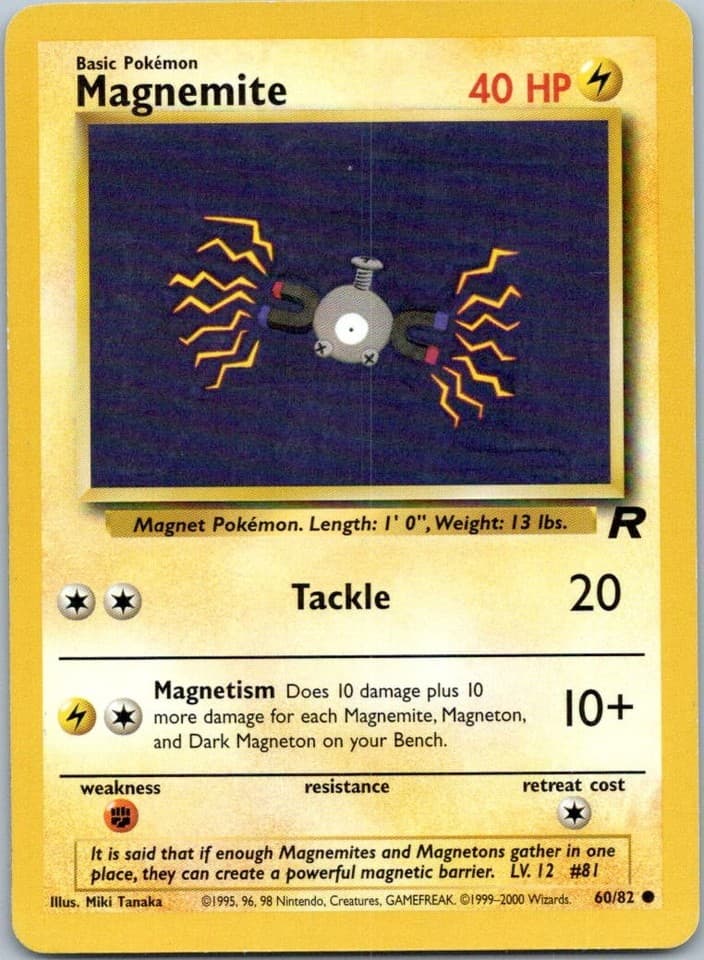 Magnemite Common Team Rocket 60/82 NM