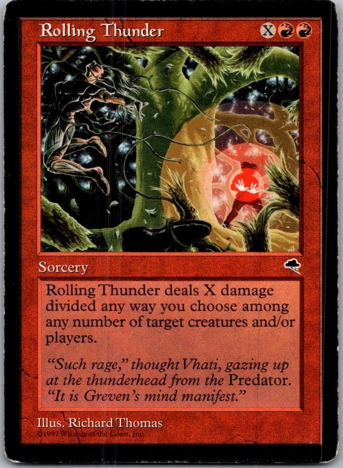 Rolling Thunder C TMP #198 LP MTG Magic