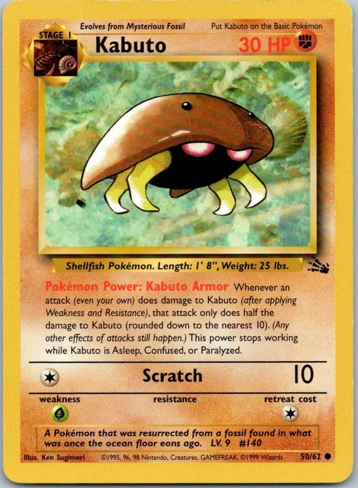 Kabuto Common Fossil 50/62 NM