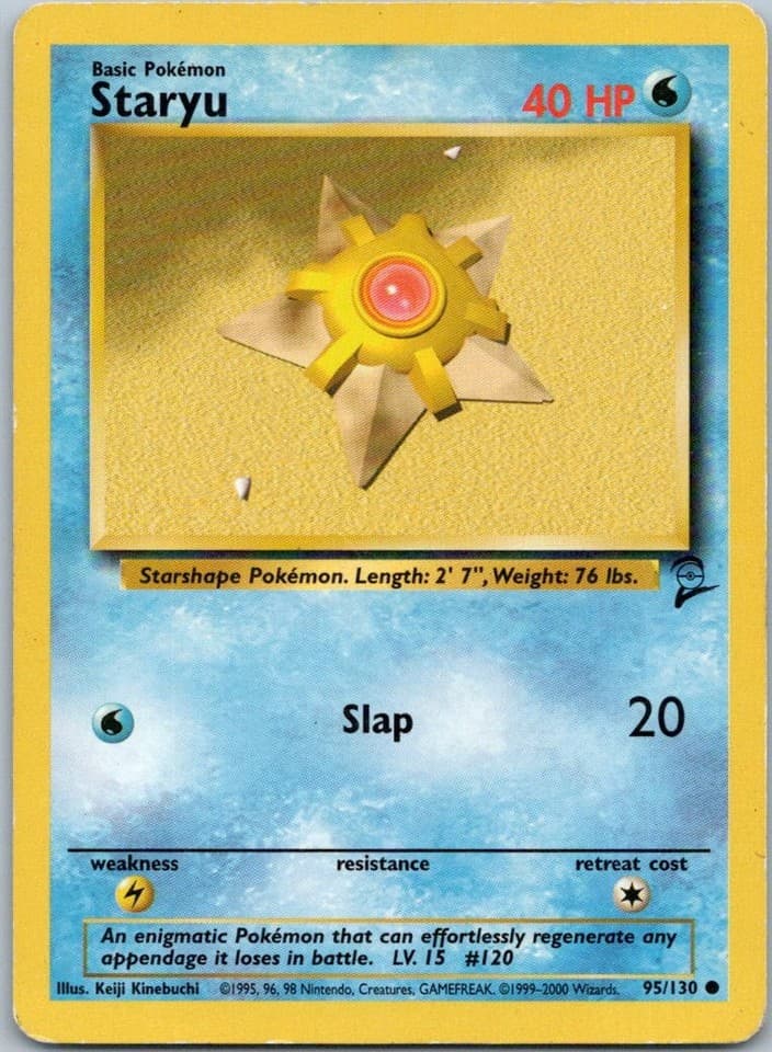 Staryu Common Base Set 2 095/130 NM