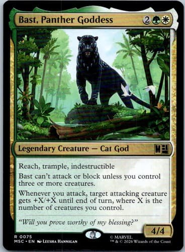 Bast, Panther Goddess R Commander: Marvel Super Heroes 75 NM