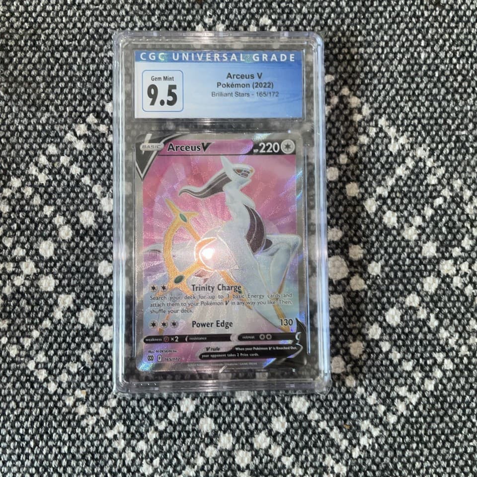 CGC 9 ARCEUS V Brilliant Stars Holo Rare #165 Mint Pokemon [Nostalgium]