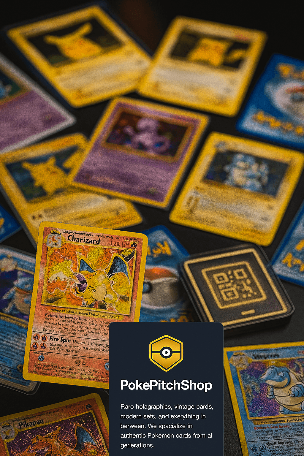 Pokemon trading cards collection