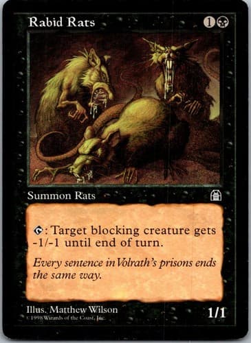 Rabid Rats C STH # LP MTG Magic