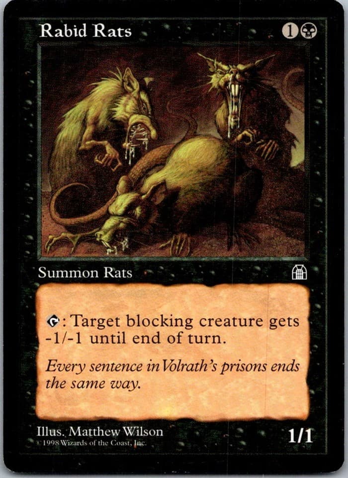 Rabid Rats C STH # LP MTG Magic