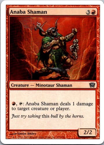 Anaba Shaman C 9ED #172 LP MTG Magic