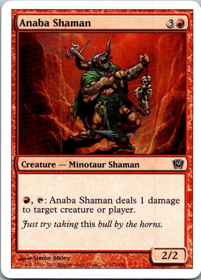 Anaba Shaman C 9ED #172 LP MTG Magic