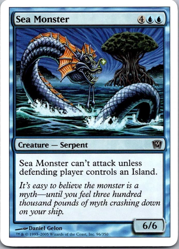 Sea Monster C 9ED # NM MTG Magic