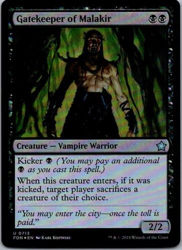 Gatekeeper of Malakir U DDK #8 NM MTG Magic
