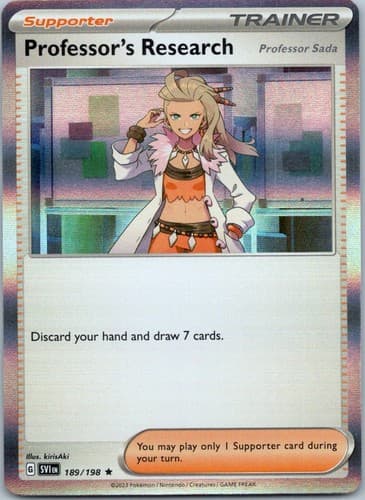 Professor's Research - Rare SV01: Scarlet & Violet Base Set 189/198 NM