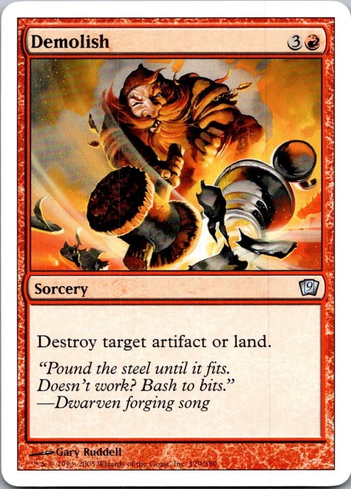 Demolish U 9ED #179 LP MTG Magic