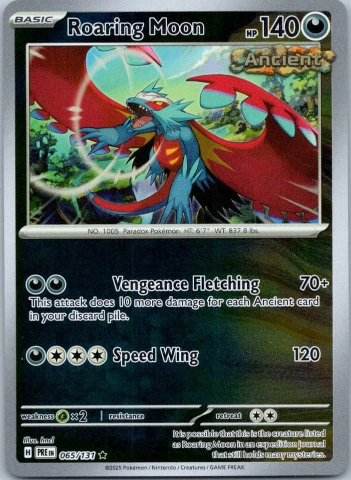 Roaring Moon Rare Prize Pack Series Cards 109/162 NM
